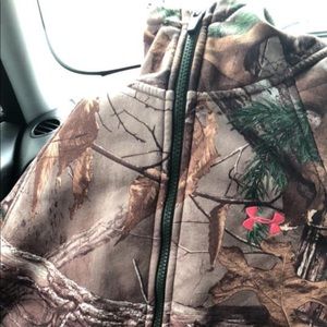 Women’s under armour zip up hoodie.